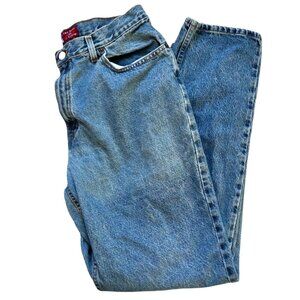 Vintage Old Navy Jeans Blue Womens 14 Mom Jeans High Waist Straight Leg Y2K